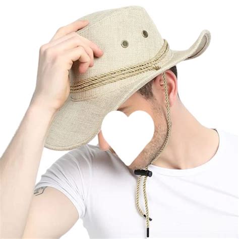 Buy Tricky Shopper™ Men Polyester Cap Large-Brim Western Rope Rider ...