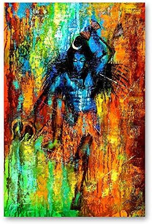 Rizmonk - Religious - Abstract Shiva Tandav Painting - Indian Gods ...