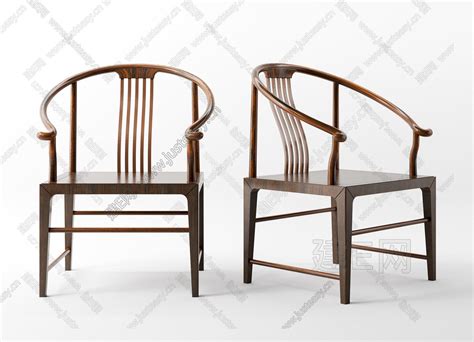 02现代中式休闲椅椅子餐椅-【集简空间】3d模型_su模型_贴图_草图模型「免费下载每日更新」