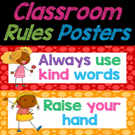 Classroom Rules Posters For Preschool at Marla Irby blog