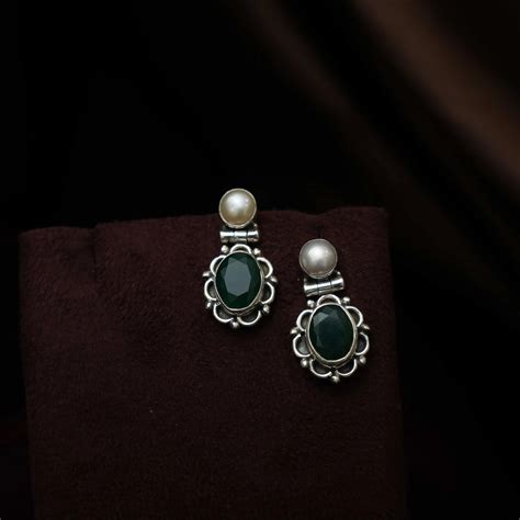 925 Silver Oxidesed Ear Studs Starting @ ₹750 | Free Delivery