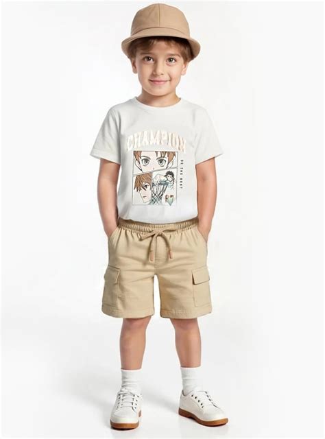 Buy Boys Solid Cargo Shorts Online at just Rs. 299.0 - 1000015341330 ...