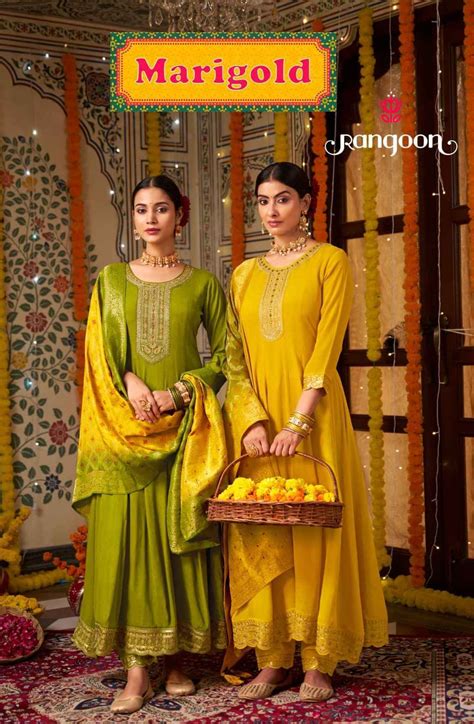 Rangoon Merigold Wholesale Silk Readymade Designer Suits