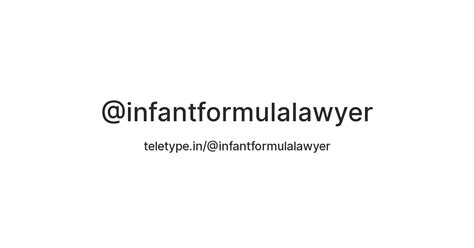 toxic infant formula lawyer — Teletype