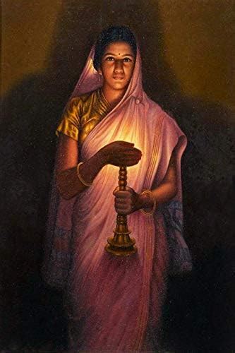 Tamatina Academic Art Canvas Painting | Royal Ladies | Raja Ravi Verma ...