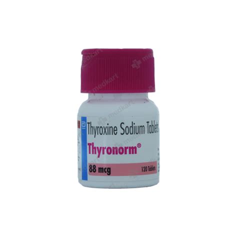 THYRONORM 88MCG TABLET 120'S, Price, Composition & Generic Alternatives ...