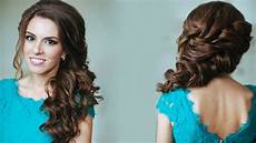 Side Swept Curls Hairstyle by Side Swept Curls Wedding Prom Hairstyles Tutorial Side Swept Curls Hairstyle