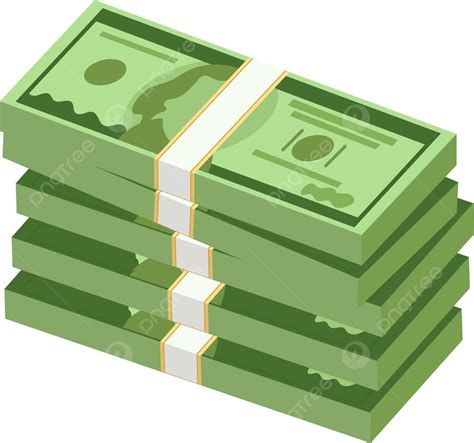 Isometric Illustration Of A Stack Of Cash Symbol In Flat Styleeps10 ...