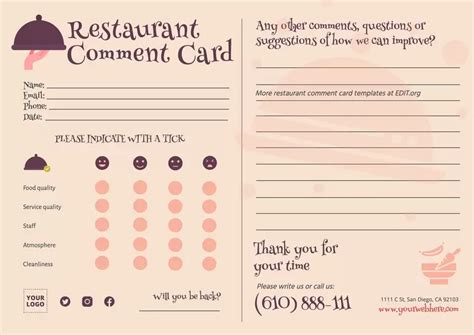 Image result for Comment Card Design