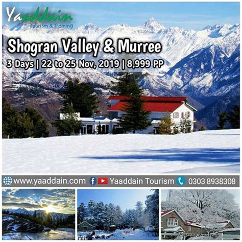 3 Days General Trip to Murree & Shogran, Yaaddain Tourism & Training ...