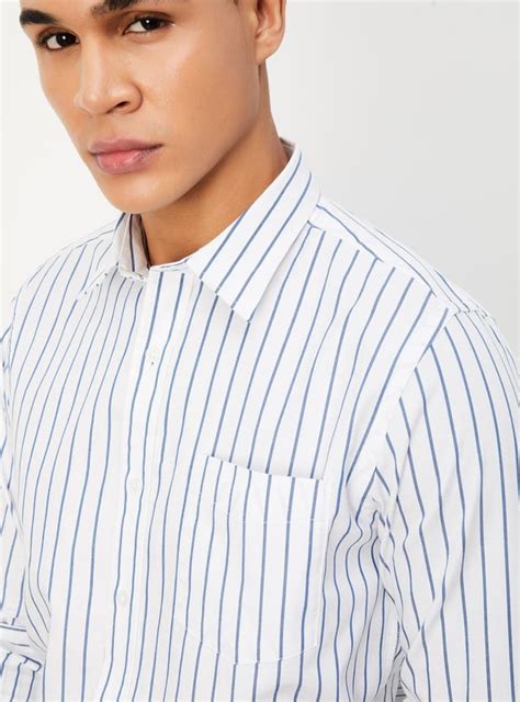 Buy Men Regular Fit Striped Casual Shirt Online at just Rs. 1049.0 ...