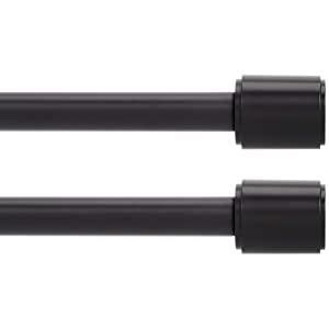 Buy AmazonBasics 1.25-Inch Curtain Rod with Cap Finials - 182.88 to 365 ...