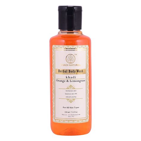 Buy Khadi Herbal Orange and Lemongrass Body Wash, 210ml Online at Low ...