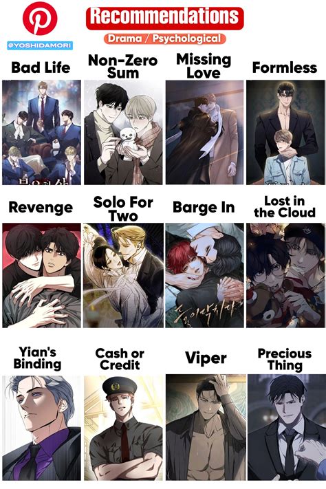 Drama / Psychological BL manhwa recommendations | Good manga, Romantic manga, Manhwa