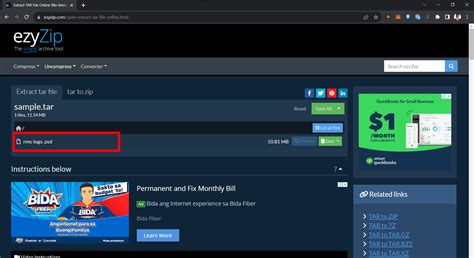 Open Tar File Tutorial 的图像结果