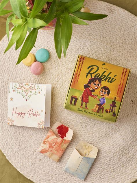 Wheely Wonka | Eco-Friendly Plantable Seed Paper Rakhi Combo