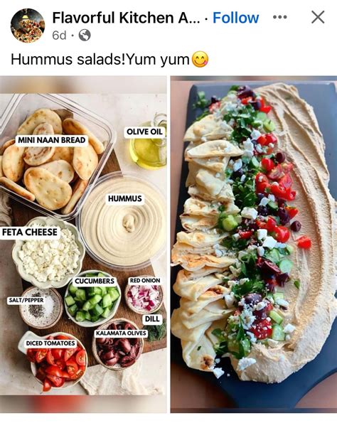 Delicious Vegetarian Hummus Platter