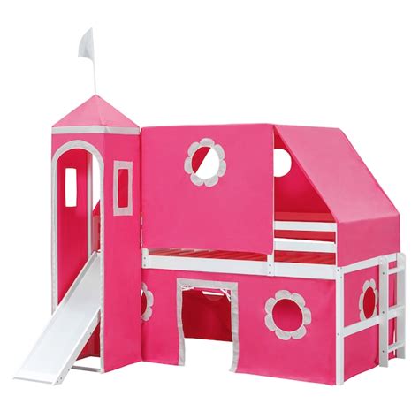 GDFStudio Avalon Twin Loft Bed Castle Design in the Beds department at ...