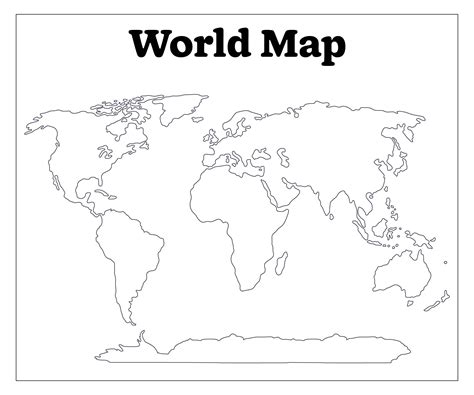 Free Printable World Map 的图像结果