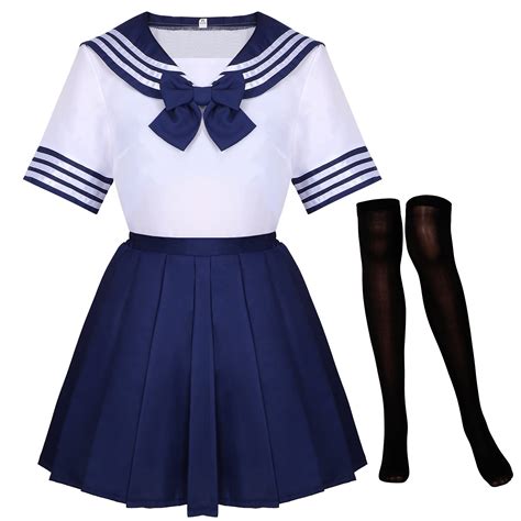 Buy SATINIORClassic Japanese School Uniform Dress Cosplay Girl JK ...