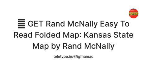 📁 GET Rand McNally Easy To Read Folded Map: Kansas State Map by Rand ...