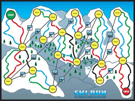 SKI RUN – The Ultimate Skiing Family Board Game for kids, teenagers and ...