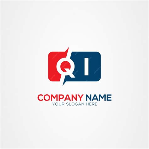 Premium Vector | QI or IQ Creative Modern Letters Logo Design Element