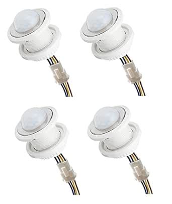 Quick Sense Mini PIR Motion Sensor Light Switch (4-Pack), IR Motion ...