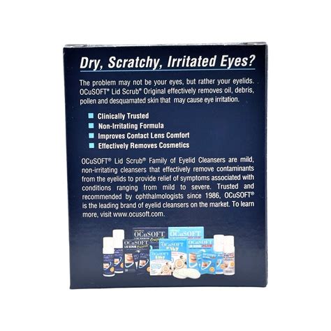 OCuSOFT Lid Scrub Original Eyelid Cleanser, 30 Count – Bye Dry Eyes