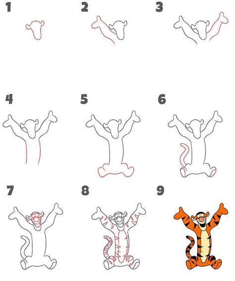 Image result for Easy Tigger Drawing
