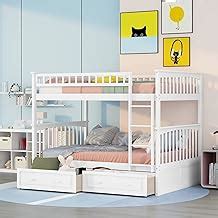 Bunk Beds for Kids, Full Over Bed with 2 Drawers, | Ubuy India