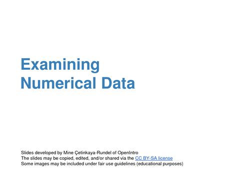 Image result for Examining Numerical Data