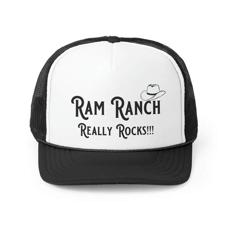 Ram Ranch Really Rocks! Lyrics Trucker Hat, Ram Ranch Cap, Cowboys Hat ...