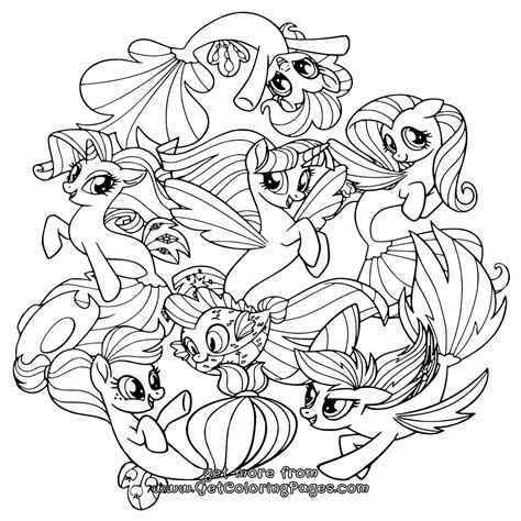 My Little Pony Coloring Pages Free Printable Pdf