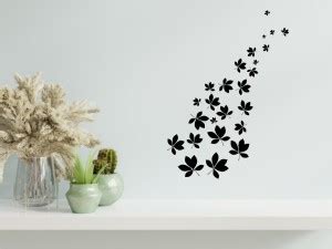 Approach home Decor 60 cm leaves wall Sticker Self Adhesive Sticker ...