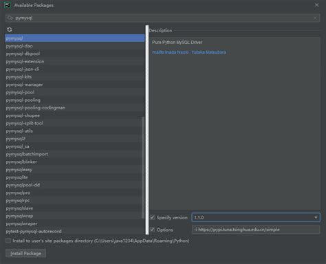 Python MySQL Module 的图像结果