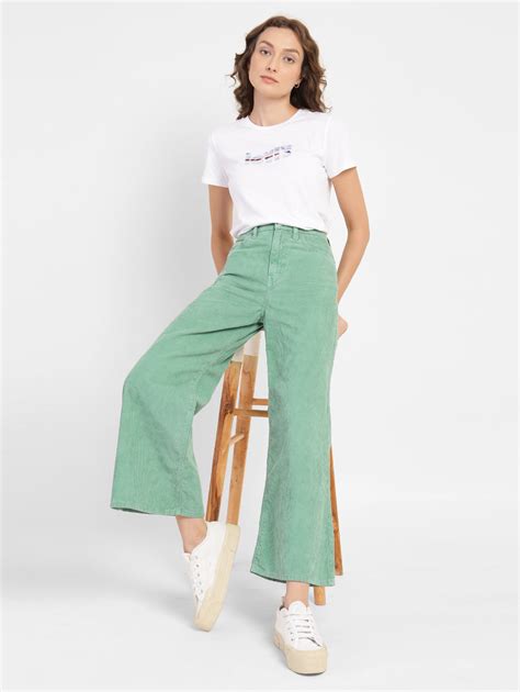Women's Green Loose Fit High Rise Jeans – Levis India Store