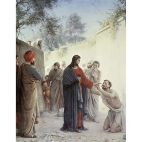 The Man Born Blind Carl Heinrich Bloch 1834-1890 Danish National ...