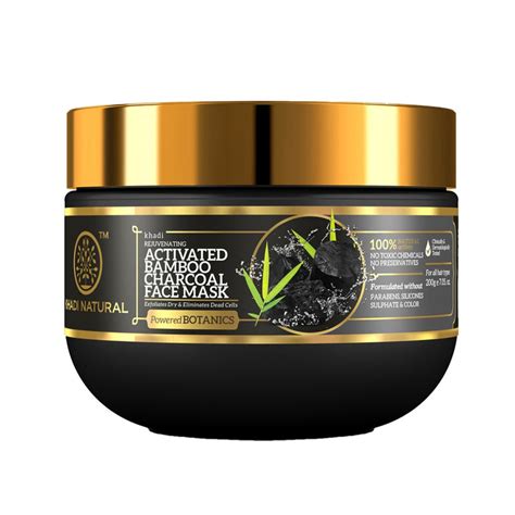 Khadi Natural Charcoal Bamboo Face Mask