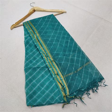 Kota Doria Pure Cotton Dupatta - Leheriya.com