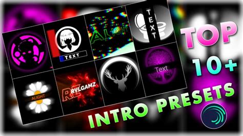 Bittu Ki Tech: Top 10 Alight Motion Intro Presets Download – Alightpresets