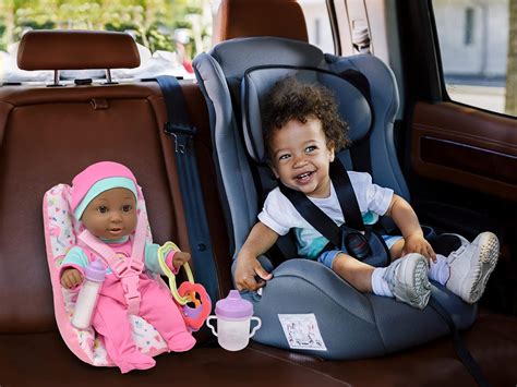 Buy Baby Doll Car Seat with Toy Accessories, Includes 12 Inch Soft Body ...