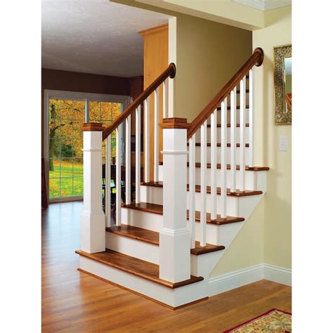 L.J. Smith Stair Systems 42-in x 1.25-in Craftsman Unfinished Red oak ...