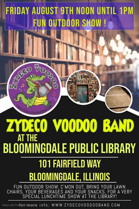 Zydeco Voodoo plays at the Bloomingdale Public Library Concert Series ...
