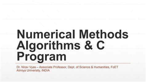 Image result for Numerical Methods and Techniques in Algorithm Stability