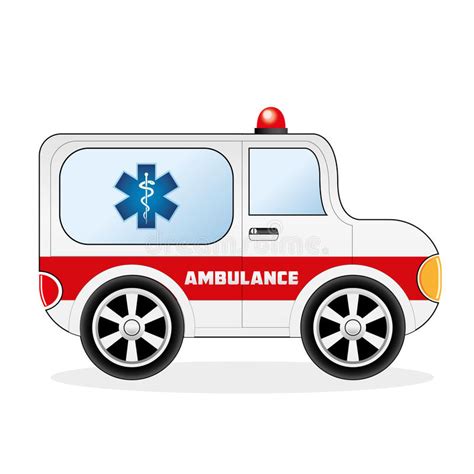 动画片救护车汽车例证 向量例证. 插画 包括有 动画片救护车汽车例证 - 110687264