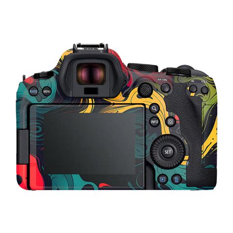 Psychedelic Color Swirl Canon R6 Mark III Camera Skin