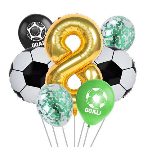 Party Propz Birthday Decorations Items-Set Of 7Pcs Football Foil ...