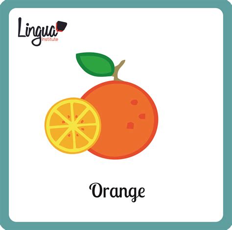 Naranja/ Orange - Frutas en Inglés/ Fruits in English- Lingua Institute ...