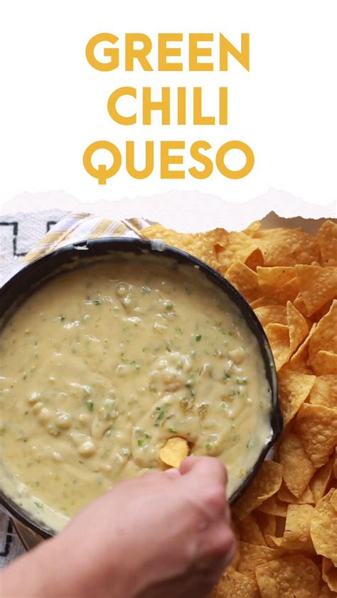 Green chile queso dip – Artofit